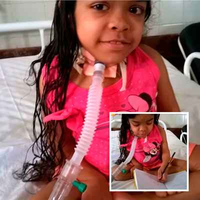 Aos 9 anos, Tainá não esconde o desejo de voltar para a escola em Pesquira, embora não possa mais morar na aldeia indígena a que pertence por conta do tratamento da mucopolissacaridose. Foto: Álbum de família/ Cortesia/ Aos 9 anos, Tainá não esconde o desejo de voltar para a escola em Pesquira, embora não possa mais morar na aldeia indígena a que pertence por conta do tratamento da mucopolissacaridose. Foto: Álbum de família/ Cortesia/
