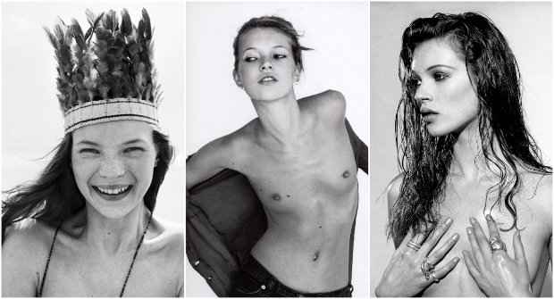 A top Kate Moss ganhou fama nos anos 1990 e propagou o estilo grunge. Fotos: Corinne Day/Divulgação/ A top Kate Moss ganhou fama nos anos 1990 e propagou o estilo grunge. Fotos: Corinne Day/Divulgação/