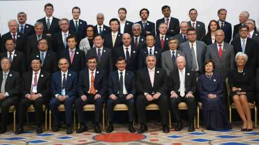 Autoridades do G20 posam para a foto oficial do encontro, em Ancara
Foto: AFP Adem Altan/
