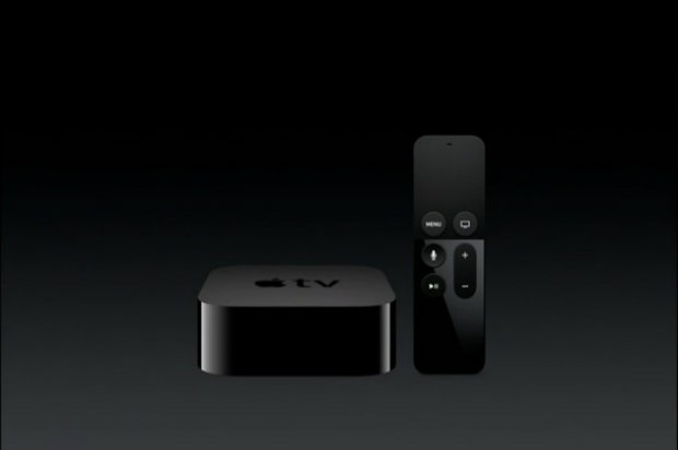 Apesar de o destaque ter sido a assistente pessoal, o controle remoto também foi estrela, com funções parecidas com o joystick. Foto: Apple/Reprodução.