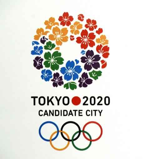 Logo da candidatura da cidade de Tóquio para ser sede dos Jogos Olímpicos de 2020. Foto: Juan Mabromata/AFP/ Logo da candidatura da cidade de Tóquio para ser sede dos Jogos Olímpicos de 2020. Foto: Juan Mabromata/AFP/
