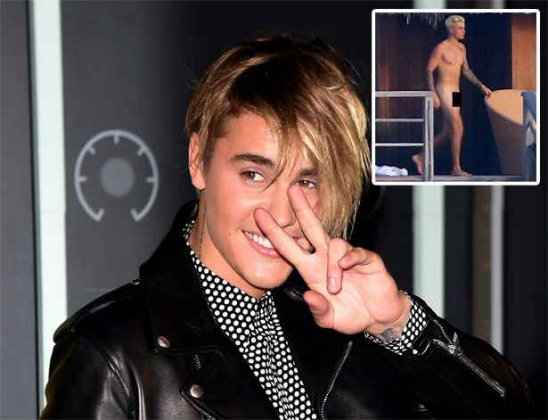Tablóide americano divulga fotos de Bieber nu. Foto: Reprodução/NY Daily News./