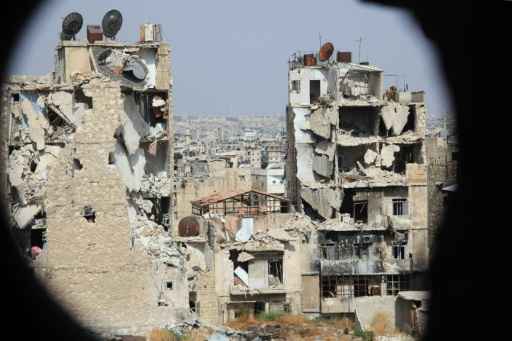 Destrui&ccedil;&atilde;o em Aleppo, no dia 30 de julho de 2015
Foto: AFP/Arquivos George Ourfalian/