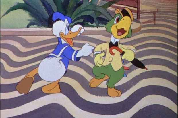 Pato Donald e Zé Carioca em rolezinho pelo calçadão do Rio. Foto: Divulgação/ Pato Donald e Zé Carioca em rolezinho pelo calçadão do Rio. Foto: Divulgação/