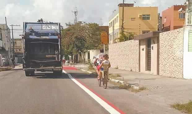 Ciclofaixa do Engenho do Meio será interligada a outras rotas. Projeto foi elaborado segundo plano cicloviário. Foto: Denis Meneses/ Divulgação/ Ciclofaixa do Engenho do Meio será interligada a outras rotas. Projeto foi elaborado segundo plano cicloviário. Foto: Denis Meneses/ Divulgação/