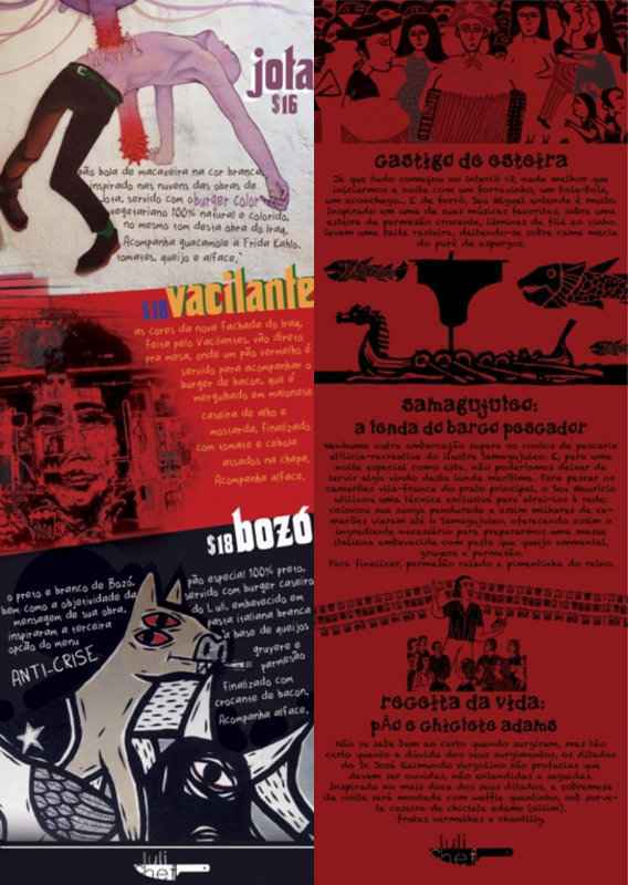 Graças à publicidade, Luiz Figueirêdo também personalisa os menus. Foto: Acervo pessoal