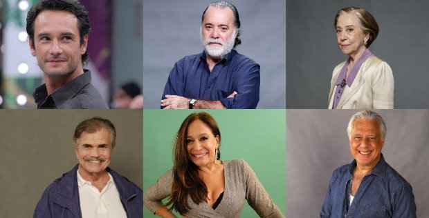 Tony Ramos, Fernanda Montenegro, Tarcisio Meira, Susana Veirra e Antonio Fagundes formam o primeiro escalão da Globo com salário de R$ 200 mil. Foto: Rede Globo/Divulgação/ Tony Ramos, Fernanda Montenegro, Tarcisio Meira, Susana Veirra e Antonio Fagundes formam o primeiro escalão da Globo com salário de R$ 200 mil. Foto: Rede Globo/Divulgação/