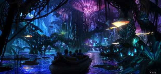 No enorme espaço do Avatar no Animal Kingdom, vai haver um passeio por entre plantas exóticas e um simulador de voo