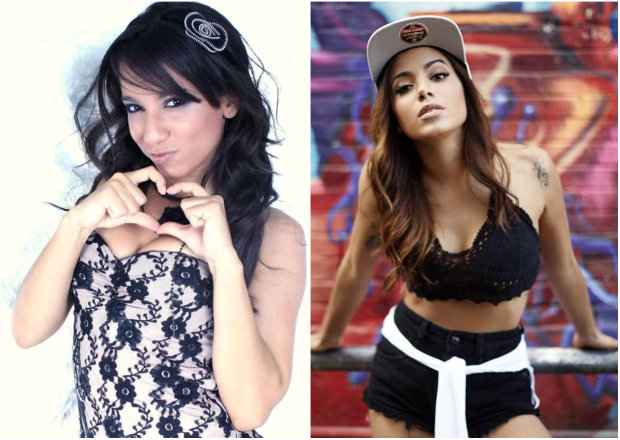 Anitta mudou nome, fez plásticas e adotou visual lady like. Fotos: Reprodução da internet