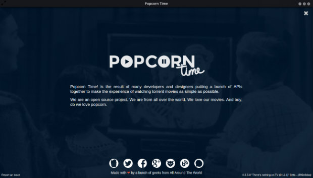 Popcorn Time voltou ao ar após conflitos na Justiça americana. (Foto: Reprodução)/ Popcorn Time voltou ao ar após conflitos na Justiça americana. (Foto: Reprodução)/