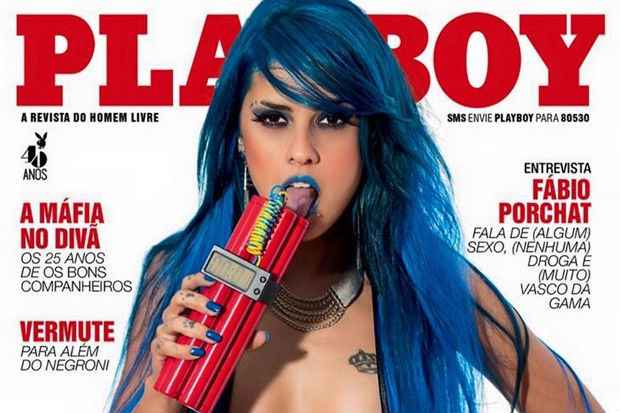 Capa da Playboy com a cantora Tati Zaqui, publicada em julho deste ano. Foto: Divulgação/