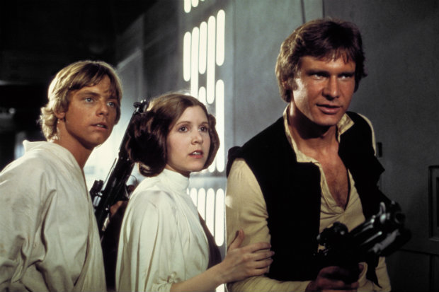 Luke Skywalker, Princesa Leia e Han Solo. Foto: Lucasfilm/Divulgação