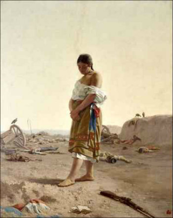 La paraguaya, tela de Juan Manoel Blanes, de 1879, foi emprestada pelo Museo Nacional de Artes Visuales, Uruguai. Foto: Eduardo Baldizan/Divulgação/ La paraguaya, tela de Juan Manoel Blanes, de 1879, foi emprestada pelo Museo Nacional de Artes Visuales, Uruguai. Foto: Eduardo Baldizan/Divulgação/