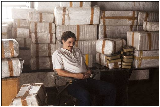 Na pele do traficante Pablo Escobar, do Netflix. Foto: Daniel Daza/Netflix /Divulgação/ Na pele do traficante Pablo Escobar, do Netflix. Foto: Daniel Daza/Netflix /Divulgação/