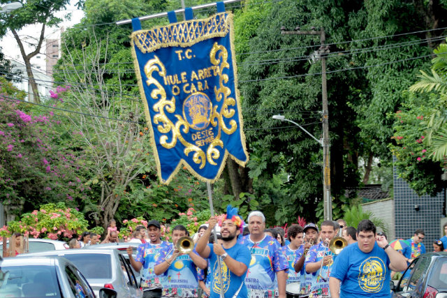 O bloco fundado em 2012, reúne casais, amigos e familiares, na Praça de Casa Forte. Eles promovem a gincana Quem arreta mais?. Foto: Arquivo Pessoal