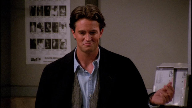 Matthew Perry como Chandler em cena de Friends. Foto: NBC/Divulga&ccedil;&atilde;o