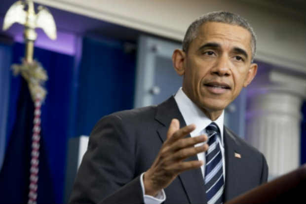 O presidente americano, Barack Obama, participa de coletiva de imprensa, em Washington, DC, no dia 5 de fevereiro de 2016. Foto: Saul Loeb/AFP/ O presidente americano, Barack Obama, participa de coletiva de imprensa, em Washington, DC, no dia 5 de fevereiro de 2016. Foto: Saul Loeb/AFP/