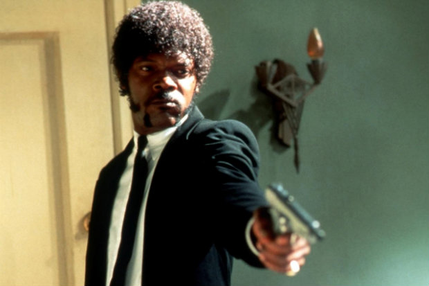 Samuel L. Jackson como Jules Winnfield em cena de Pulp Fiction. Foto: Miramax/Divulgação/ Samuel L. Jackson como Jules Winnfield em cena de Pulp Fiction. Foto: Miramax/Divulgação/