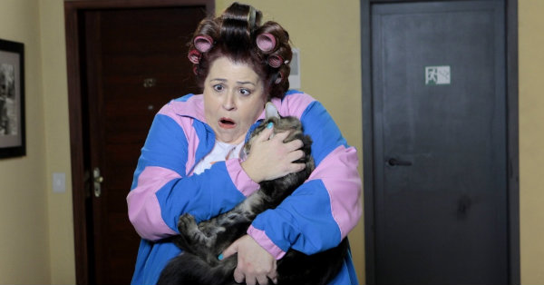 Valéria Sândalo interpreta Meire. Foto: SBT/Divulgação/Foto: SBT/Divulgação