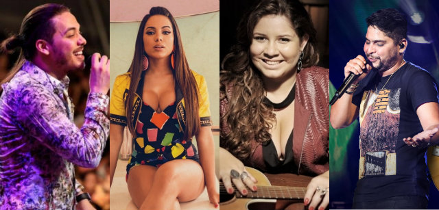 Wesley Safadão, Anitta, Marília Mendonça e Jorge e Mateus são algumas das atrações que farão show na Semana Santa, em Gravatá. Foto: Reprodução/Internet/ Wesley Safadão, Anitta, Marília Mendonça e Jorge e Mateus são algumas das atrações que farão show na Semana Santa, em Gravatá. Foto: Reprodução/Internet/