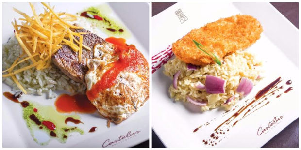Entre as opções estão o Bife a cavalo (esq.) e O escalope de frango empanado (dir.). Foto: Jupiter Comunicação/Divulgação/ Entre as opções estão o Bife a cavalo (esq.) e O escalope de frango empanado (dir.). Foto: Jupiter Comunicação/Divulgação/