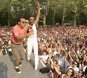 Líder da Nação Zumbi cantou com Gilberto Gil no festival SummerStage, nos Estados Unidos. Crédito: Acervo RTV/Divulgação