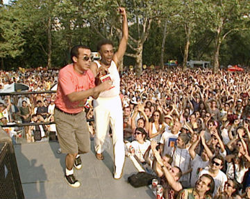 Primeiro show ao vivo foi no festival SummerStage, nos EUA, onde Chico também fez participação na apresentação de Gilberto Gil. Foto Arquivo RTV/Divulgação