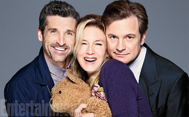 Patrick Dempsey, Ren&eacute;e Zellweger e Colin Firth em imagem promocional do filme. Foto: Entertainment Weekly/Reprodu&ccedil;&atilde;o/