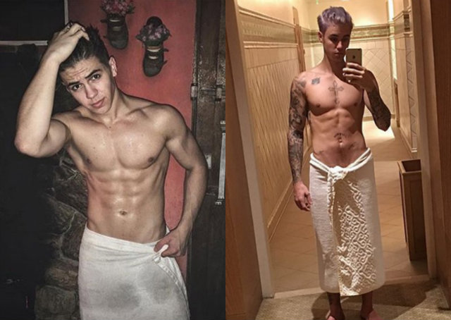 Conhecido como o Justin Bieber brasileiro, Biel (esquerda) é constantemente comparado ao artista internacional (direita) nas redes sociais. Foto: Reprodução/Instagram/ Conhecido como o Justin Bieber brasileiro, Biel (esquerda) é constantemente comparado ao artista internacional (direita) nas redes sociais. Foto: Reprodução/Instagram/