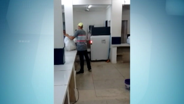 A Seres afirmou que não autorizou esta função para o detento flagrado no vídeo. Foto: TV Clube/Record/Reprodução/A Seres afirmou que não autorizou esta função para o detento flagrado no vídeo. Foto: TV Clube/Record/Reprodução