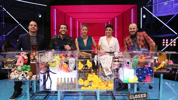 Didi (centro) comanda a atração, ao lado de Murilo Gun, Bento Ribeiro, Bruna Louise e Paulinho Serra. Foto: Multishow/Divulgação/Foto: Multishow/Divulgação