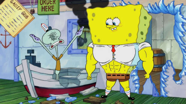 Bob Esponja ficar&aacute; musculoso. Foto: Nivk/Divulga&ccedil;&atilde;o/