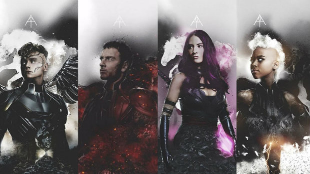 Arcanjo, Magneto, Psylocke e Tempestade no novo X-Men. Crédito: Fox/YouTube/ Arcanjo, Magneto, Psylocke e Tempestade no novo X-Men. Crédito: Fox/YouTube/