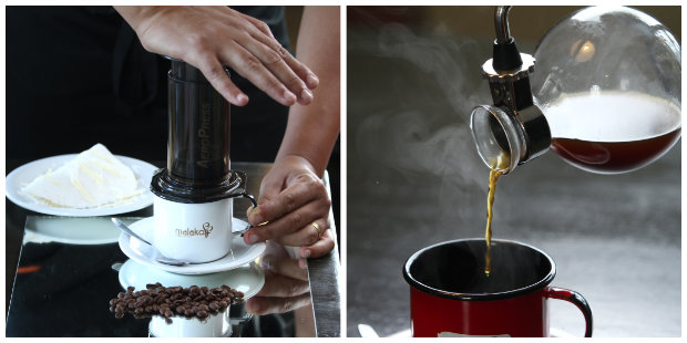 A Malakoff Café Gourmet trabalha com cerca de onze tipos de métodos diferentes de preparo da bebida