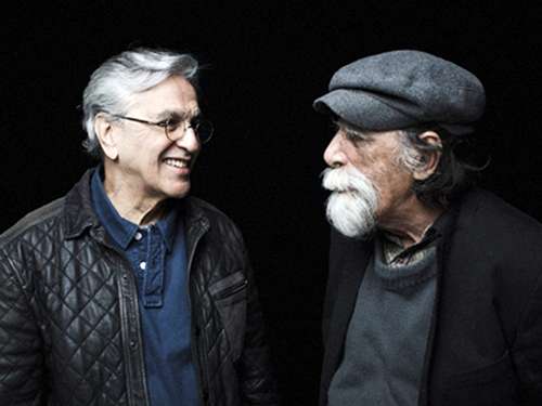 Rogério Duarte (direita) e Caetano Veloso. Foto: Fernando Young/Divulgação/ Rogério Duarte (direita) e Caetano Veloso. Foto: Fernando Young/Divulgação/
