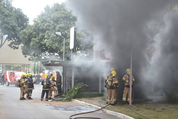 Segundo a Polícia Militar, a caldeira incendiada é usada para higienizar a roupa de cama do hotel. Foto: Breno Fortes/CB/D.A Press./ Segundo a Polícia Militar, a caldeira incendiada é usada para higienizar a roupa de cama do hotel. Foto: Breno Fortes/CB/D.A Press./