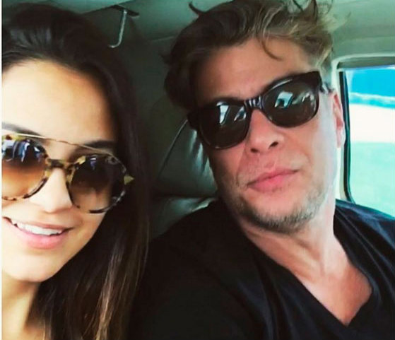 Pally Siqueira e Fábio Assunção em foto postada nas redes sociais. Instagram/divulgação/