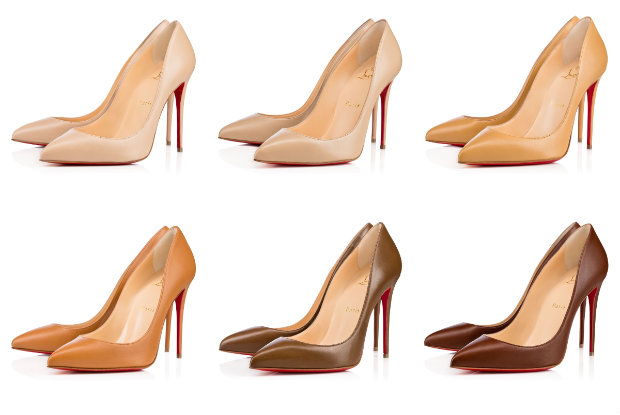 Louboutin desenvolveu diferentes tons de nude para contemplar mais peles. Fotos: Louboutin/Divulgação/
