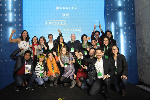 Vencedores do programa Desafio de Impacto Social, que seleciona organizações para receberem mentoria e investimento. Foto: Mariana Fabrício/DP/ Vencedores do programa Desafio de Impacto Social, que seleciona organizações para receberem mentoria e investimento. Foto: Mariana Fabrício/DP/