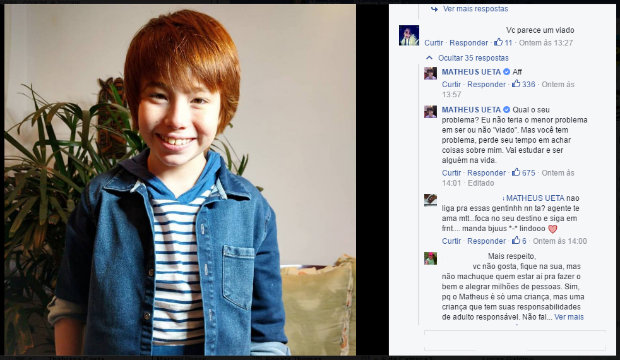 Matheus Ueta tem 12 anos e mais de 1,5 milhão de seguidores nas redes sociais. Foto: Instagram/Reprodução/ Matheus Ueta tem 12 anos e mais de 1,5 milhão de seguidores nas redes sociais. Foto: Instagram/Reprodução/