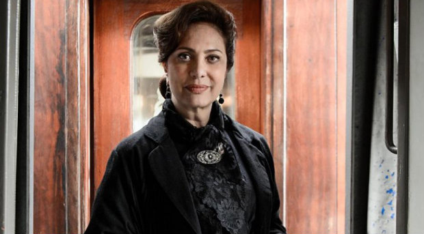 Eliane Giardini vive Anastácia. Foto: TV Globo/Divulgação/ Eliane Giardini vive Anastácia. Foto: TV Globo/Divulgação/