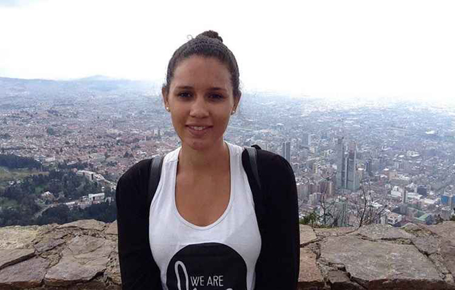 Em Santiago de Cali, Samara não teve problemas com a altitude, mas o mesmo não aconteceu durante as viagens para lugares próximos. Foto: Arquivo pessoal