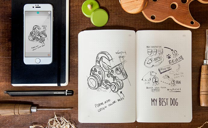 O Smart Writing Set, como é chamado, funciona com uma câmera imbutida na caneta que capta as marcações e espelha Foto: Reprodução/Moleskine/O Smart Writing Set, como é chamado, funciona com uma câmera imbutida na caneta que capta as marcações e espelha Foto: Reprodução/Moleskine O Smart Writing Set, como é chamado, funciona com uma câmera imbutida na caneta que capta as marcações e espelha Foto: Reprodução/Moleskine/O Smart Writing Set, como é chamado, funciona com uma câmera imbutida na caneta que capta as marcações e espelha Foto: Reprodução/Moleskine