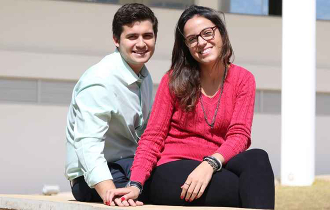 Yasmim e Felipe pretendem curtir as atrações românticas de Campos do Jordão. Foto: Rodrigo nunes/Esp. CB/D.A. Press