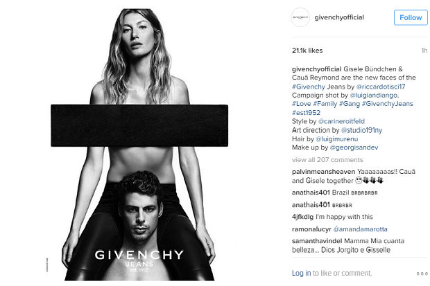 Givenchy vinha revelando teasers da campanha, mas sem mostrar o rosto dos eleitos. Foto: Reprodução/Instagram/ Givenchy vinha revelando teasers da campanha, mas sem mostrar o rosto dos eleitos. Foto: Reprodução/Instagram/