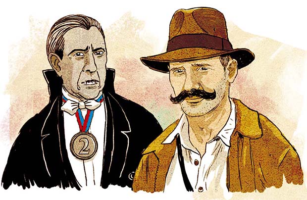 Dr&aacute;cula n&atilde;o &eacute; o primeiro vampiro da fic&ccedil;&atilde;o e faltou pouco para Indiana Jones ter bigode. Jarbas/DP/