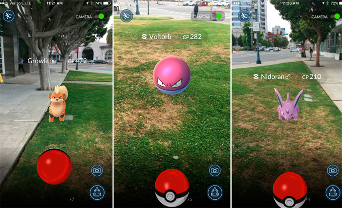 Nos Estados Unidos, o jogo de realidade aumentada Pokemon Go já é mais popular que o Tinder. Foto: Reprodução/
