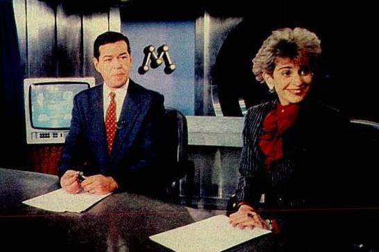 Casal faz parte da história do telejornalismo brasileiro. Foto: Reprodução TV Manchete/ Casal faz parte da história do telejornalismo brasileiro. Foto: Reprodução TV Manchete/
