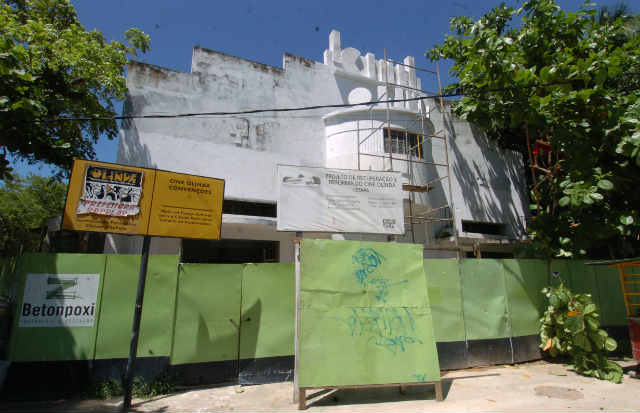 Iphan trabalha com a Prefeitura de Olinda para concluir os serviços no Cine Olinda, que ainda não tem equipamentos. Foto: Teresa Maia/DP
