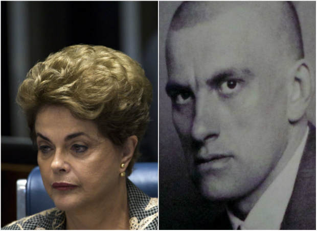 Dilma escolheu trecho de poema escrito por um dos símbolos da Revolução Bolchevique, na antiga União Soviética. Fotos: Marcelo Camargo/ Agência Brasil e Internet (Reprodução)/